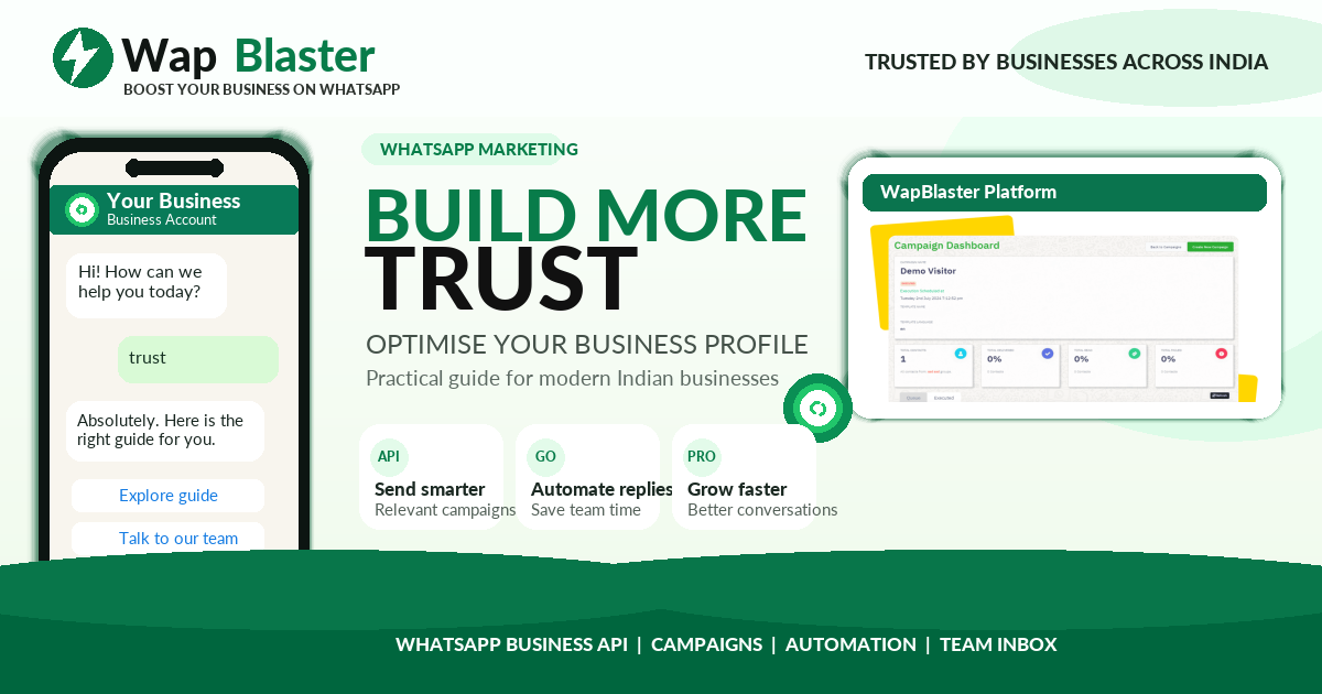 How to Optimise Your WhatsApp Business Profile for More Sales and Trust (2026)