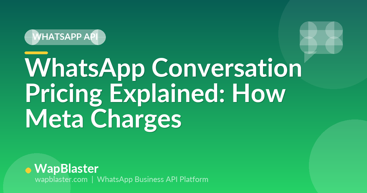 WhatsApp Conversation Pricing Explained: How Meta Charges in 2026