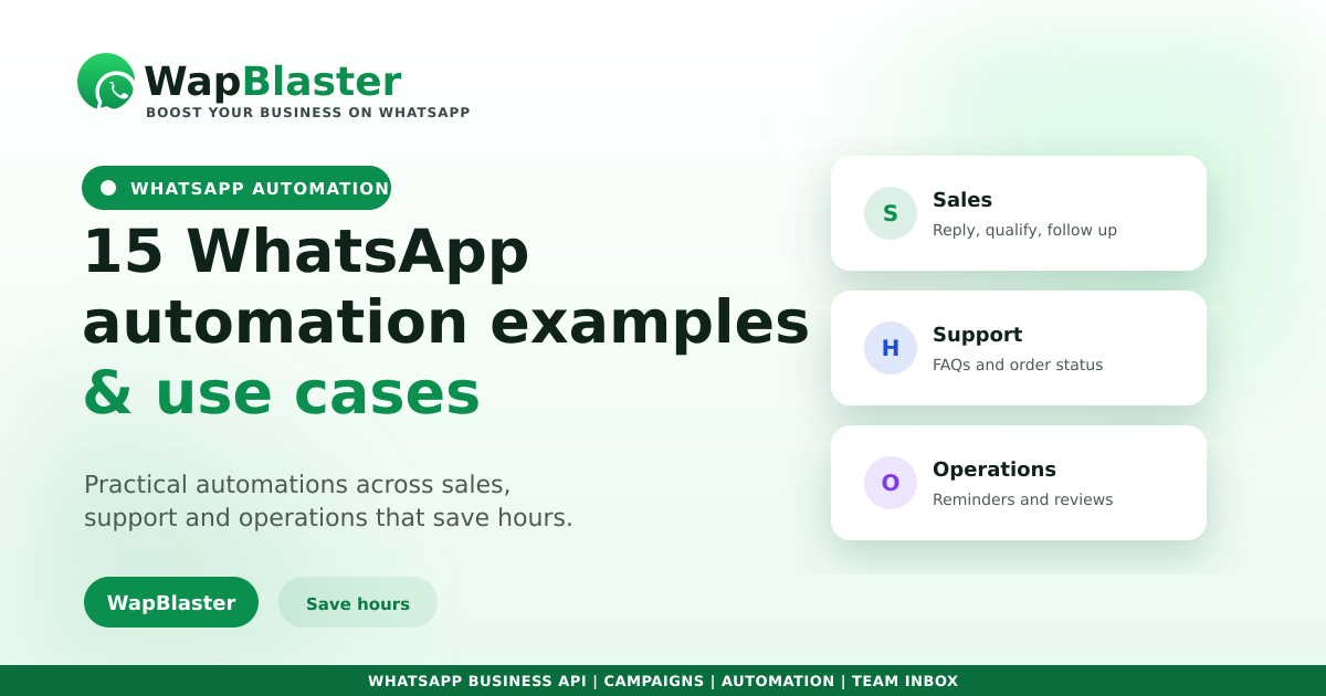 15 WhatsApp Automation Examples and Use Cases (2026)