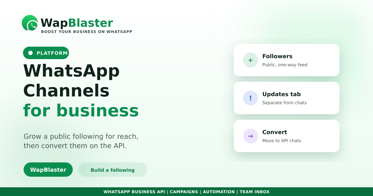 WhatsApp Channels for Business: Build a Following (2026)