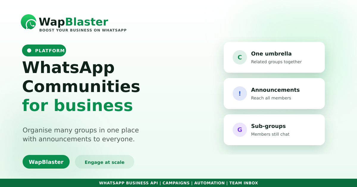 WhatsApp Communities for Business: Engage at Scale (2026)