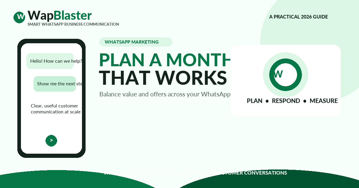 WhatsApp Content Calendar: Plan a Month of Messages That Stay Relevant (2026)