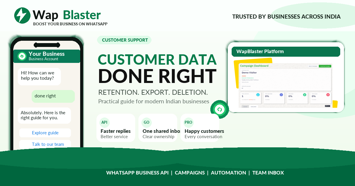 WhatsApp Customer Data Deletion, Export and Retention: Operations Guide (2026)