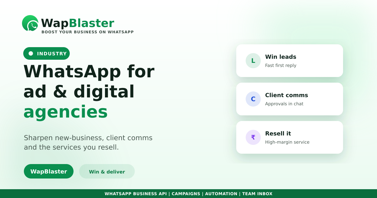 WhatsApp for Advertising and Digital Marketing Agencies (2026)