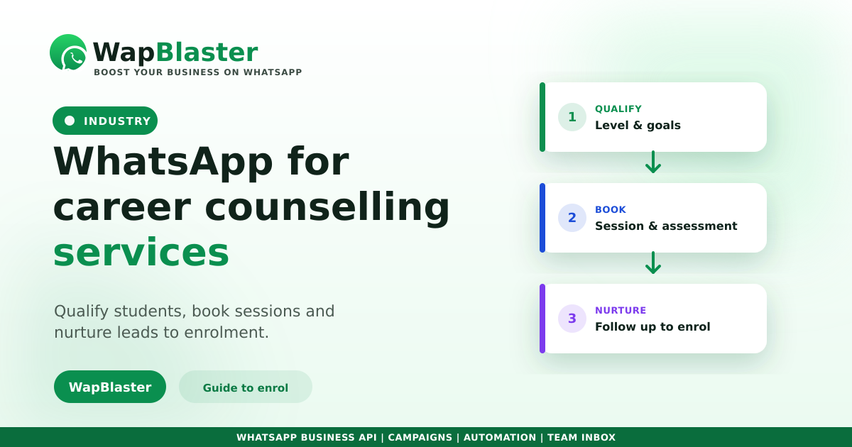 WhatsApp for Career Counselling Services (2026)