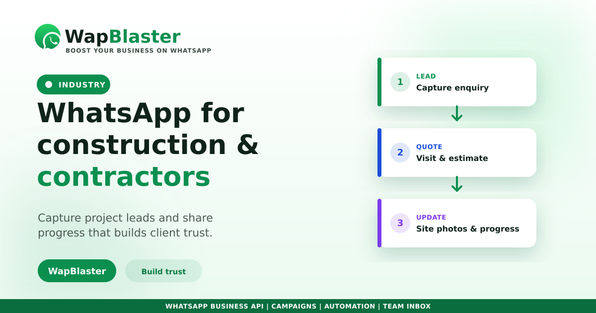 WhatsApp for Construction and Building Contractors (2026)