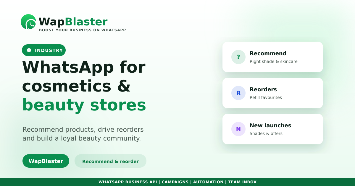 WhatsApp for Cosmetics and Beauty Product Stores (2026)
