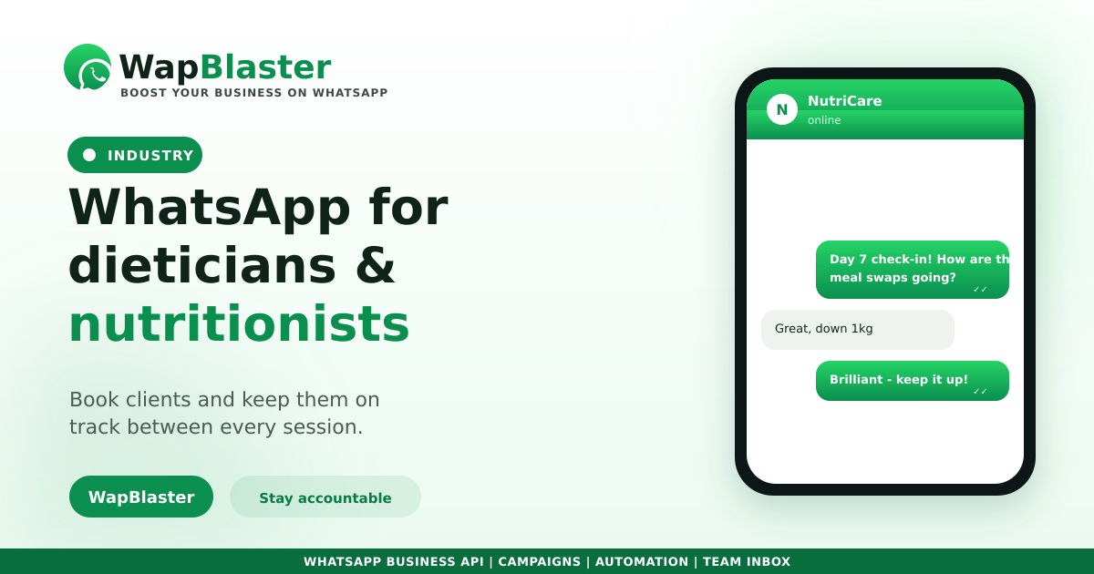 WhatsApp for Dieticians and Nutritionists (2026)
