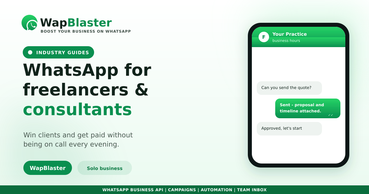 WhatsApp for Freelancers and Consultants (2026 Guide)