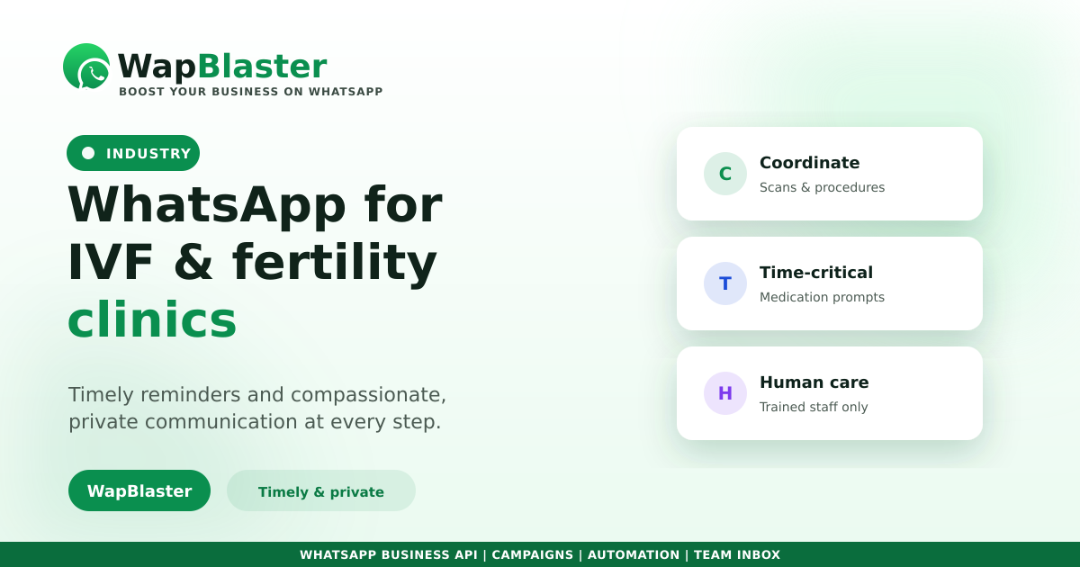 WhatsApp for IVF and Fertility Clinics (2026)