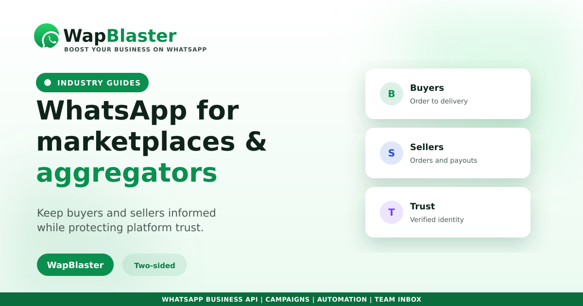 WhatsApp for Marketplaces and Aggregators (2026)