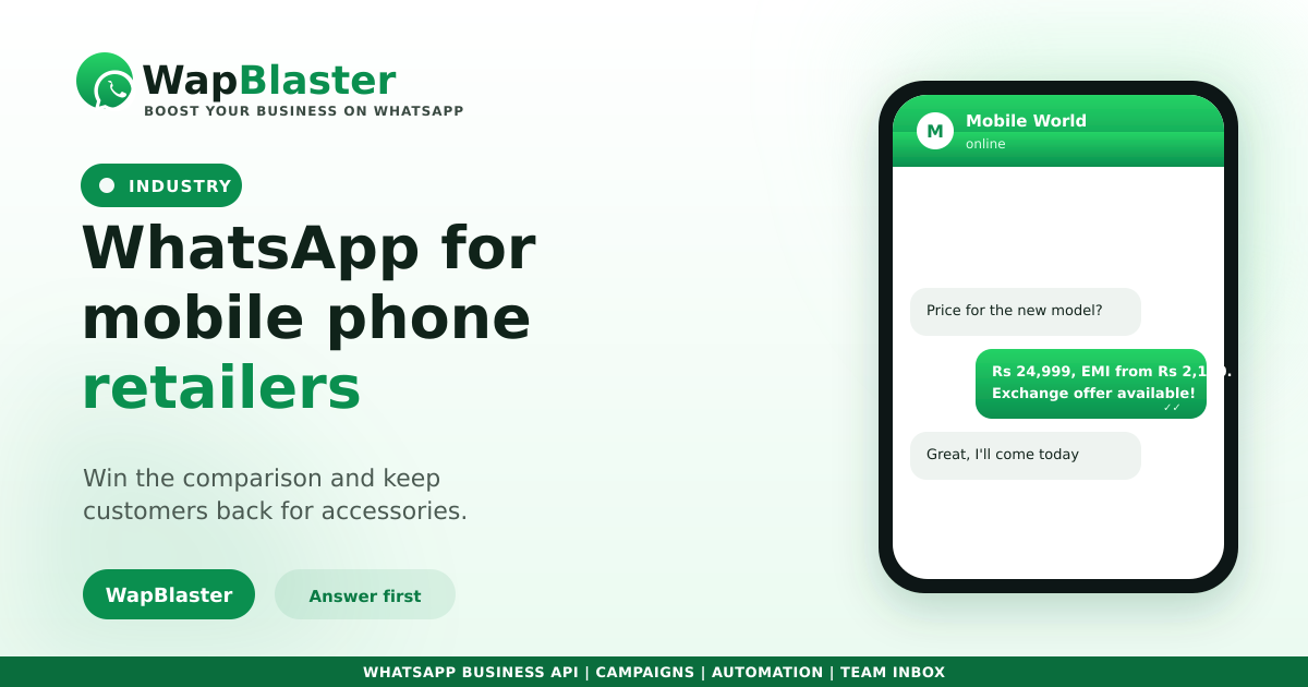 WhatsApp for Mobile Phone Retailers (2026)