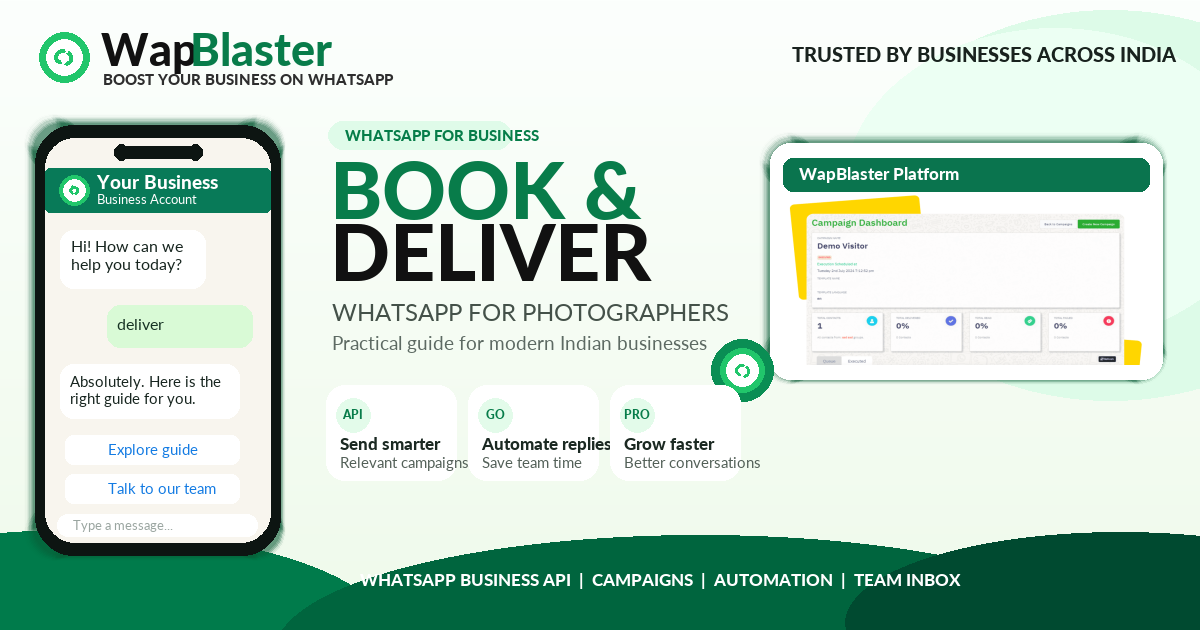 WhatsApp for Photographers and Studios: Bookings, Galleries and Delivery (2026)