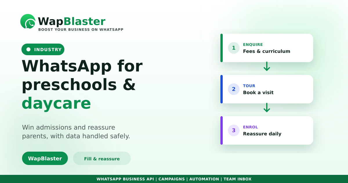 WhatsApp for Preschools and Daycare Centres (2026)