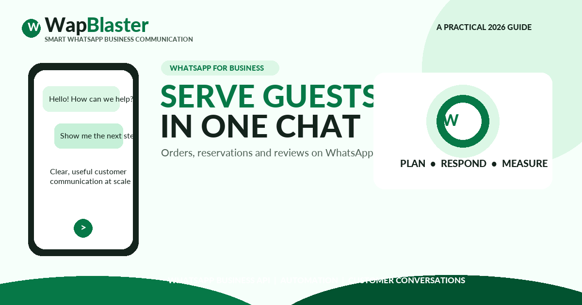 WhatsApp for Restaurants: Take Orders, Reservations and Reviews in One Chat (2026)