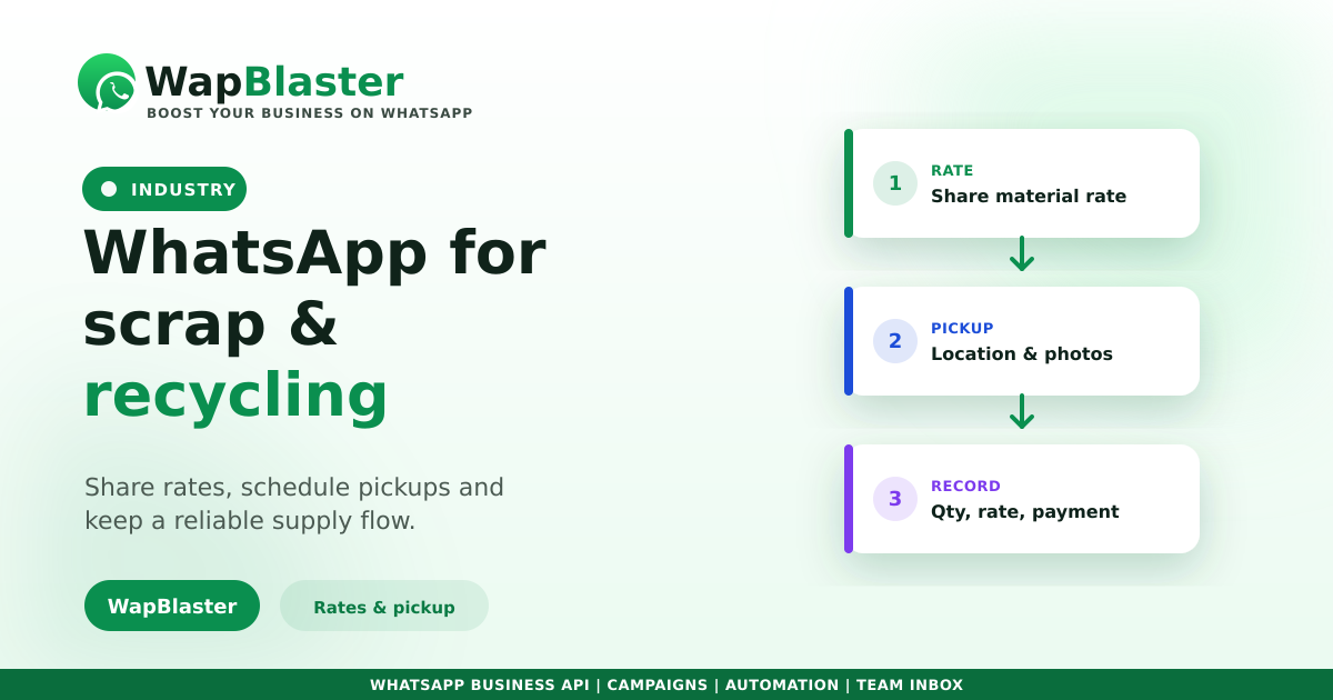 WhatsApp for Scrap and Recycling Dealers (2026)