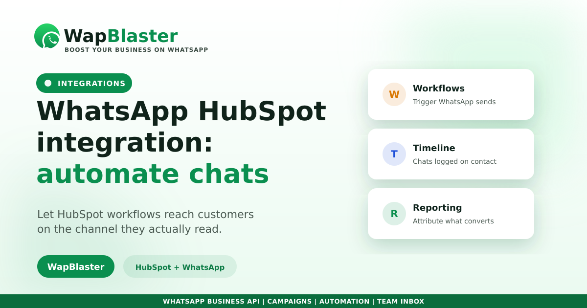 WhatsApp HubSpot Integration: Automate Chats and Deals (2026)