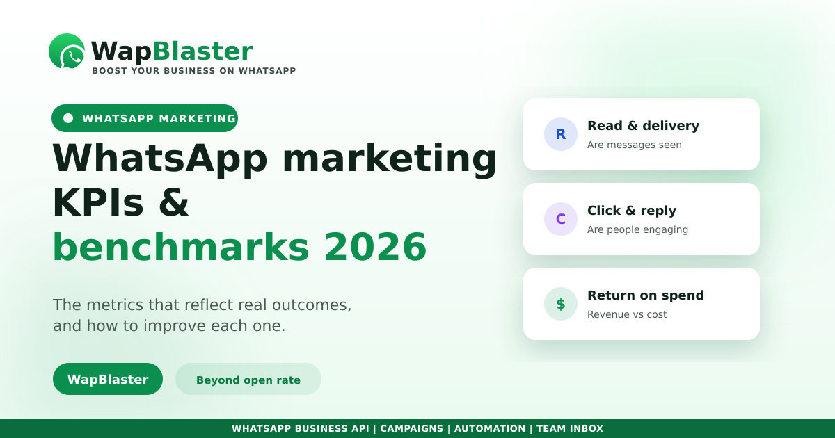 WhatsApp Marketing KPIs and Benchmarks for 2026