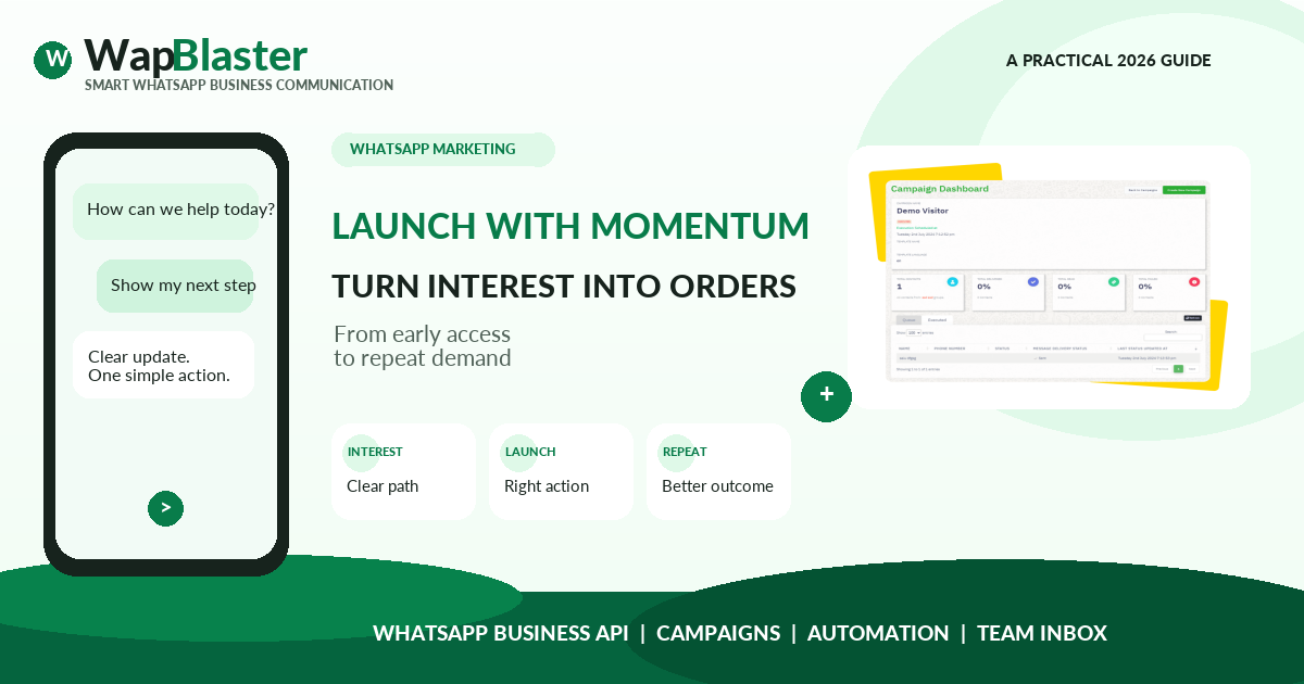 WhatsApp Product Launch Campaigns for D2C Brands: From Early Access to Repeat Demand (2026)
