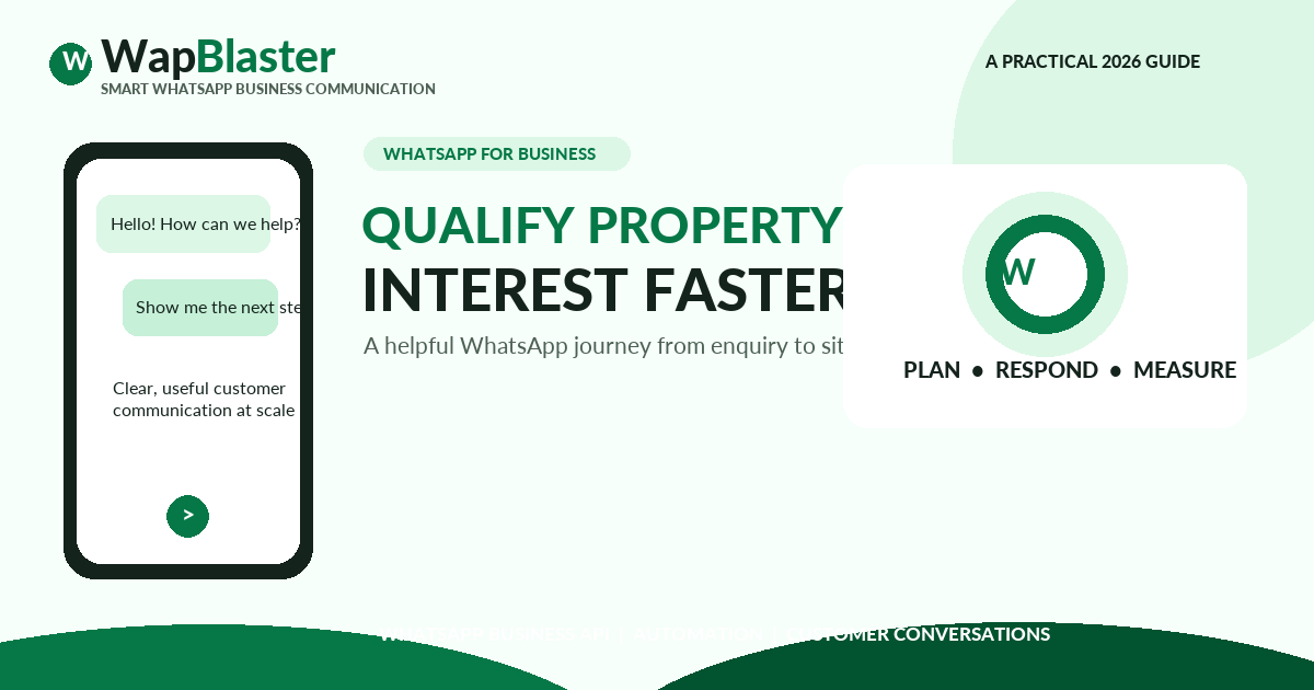 WhatsApp Real Estate Lead Follow-Up: From Property Enquiry to Site Visit (2026)
