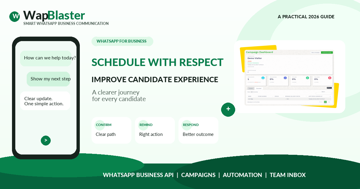 WhatsApp Recruitment and Interview Scheduling: A Candidate Experience Playbook (2026)
