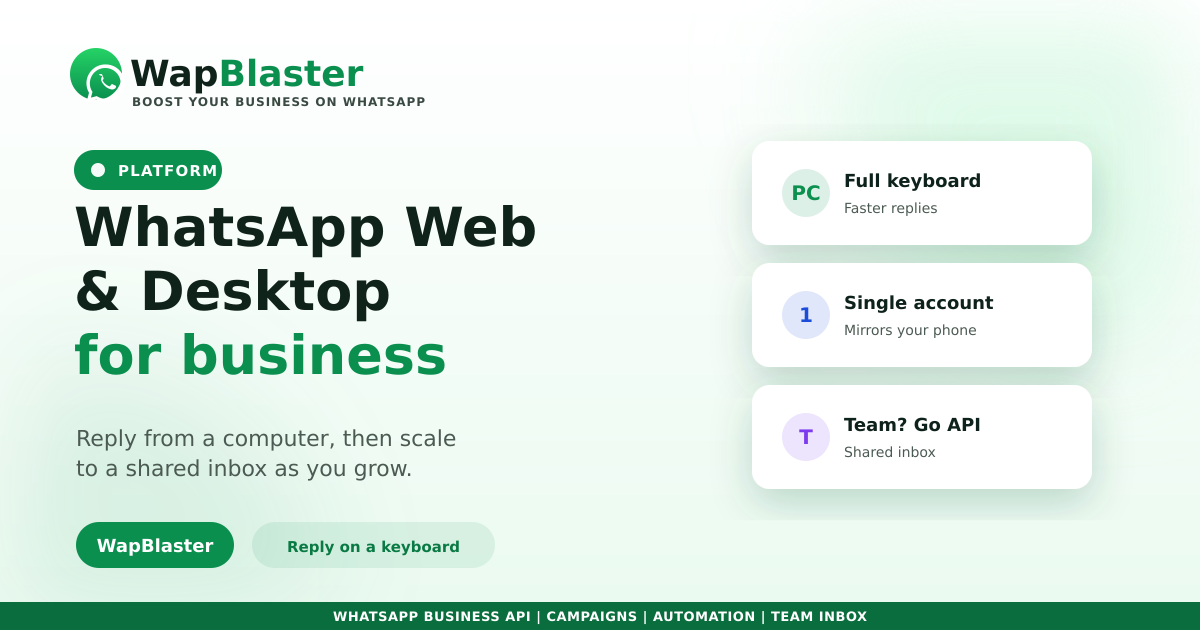 WhatsApp Web and Desktop for Business: A Practical Guide (2026)